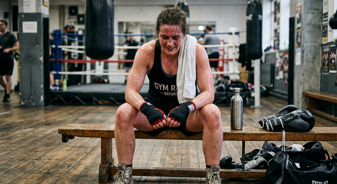 High-intensity boxing showing afterburn effect