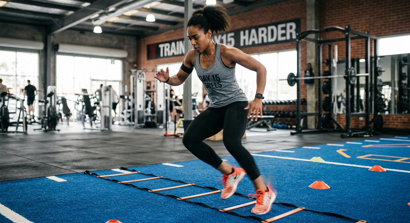 Essential boxing equipment layout