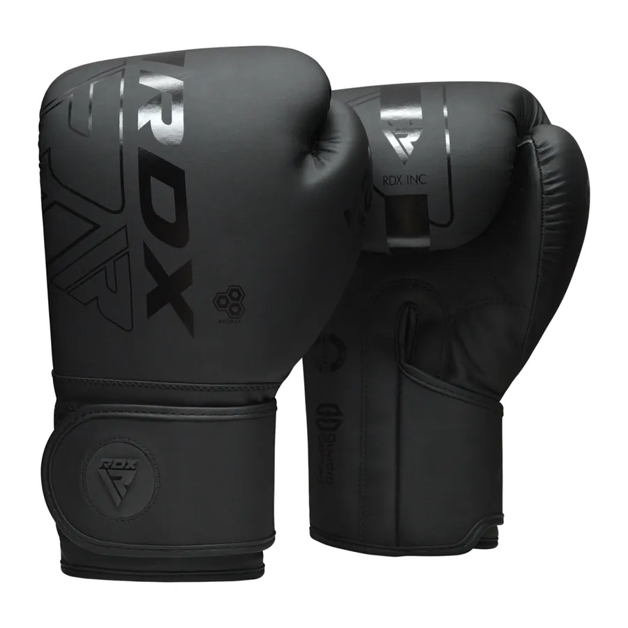RDX F6 Kara black boxing training gloves for beginners