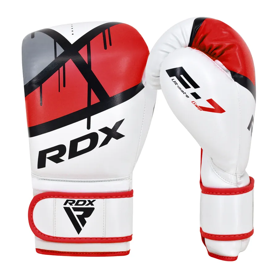 RDX F7 Ego red and white boxing gloves for sparring