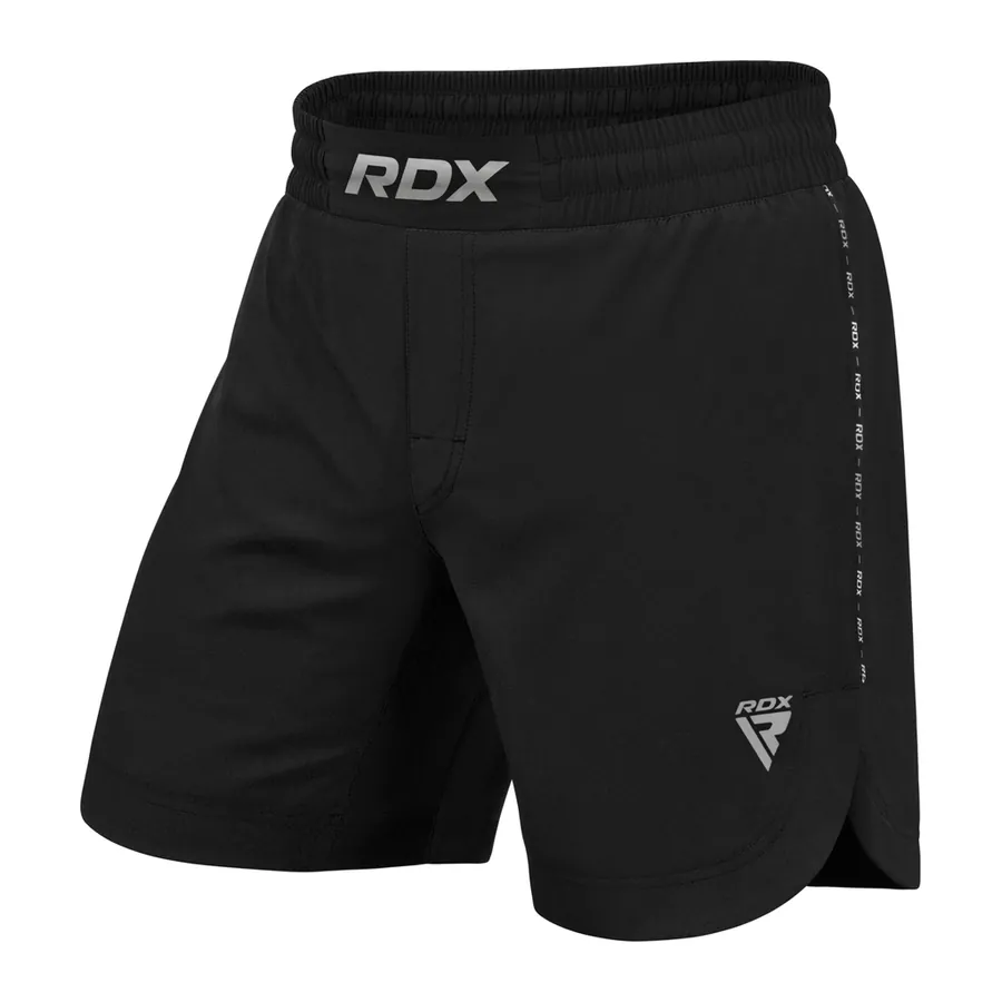 RDX T15 black fight shorts for boxing, kickboxing and Muay Thai