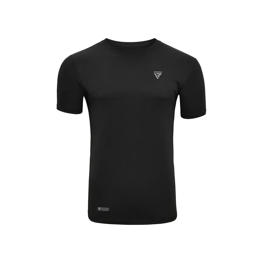 RDX T2 black sweat-wicking training t-shirt